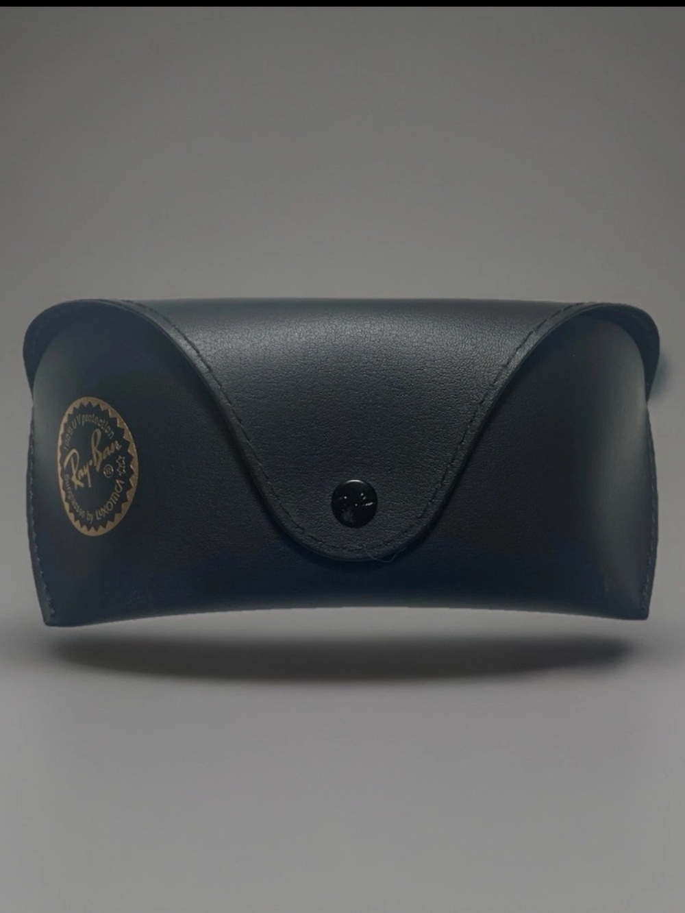 Ray-Ban Smooth Leather Medium Size Case Black With Cloth